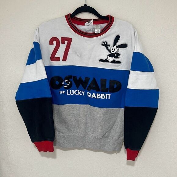 Disney Oswald Mens The Lucky Rabbit Crewneck Sweatshirt Size Small - Picture 1 of 7